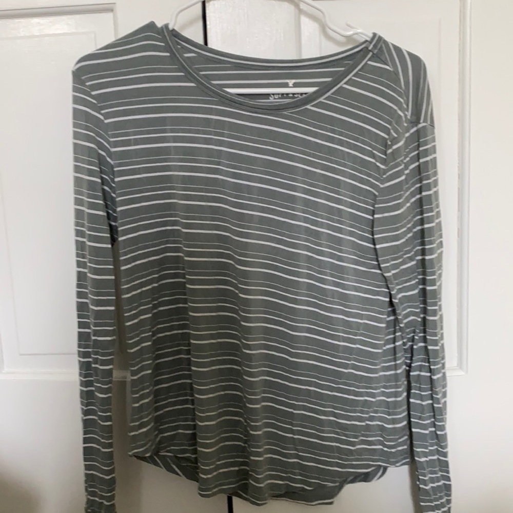 American eagle long sleeve striped top